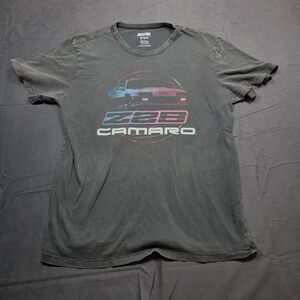 Chevrolet Camaro Z28 Graphic T-Shirt Men’s Medium Gray Chevy Muscle Car